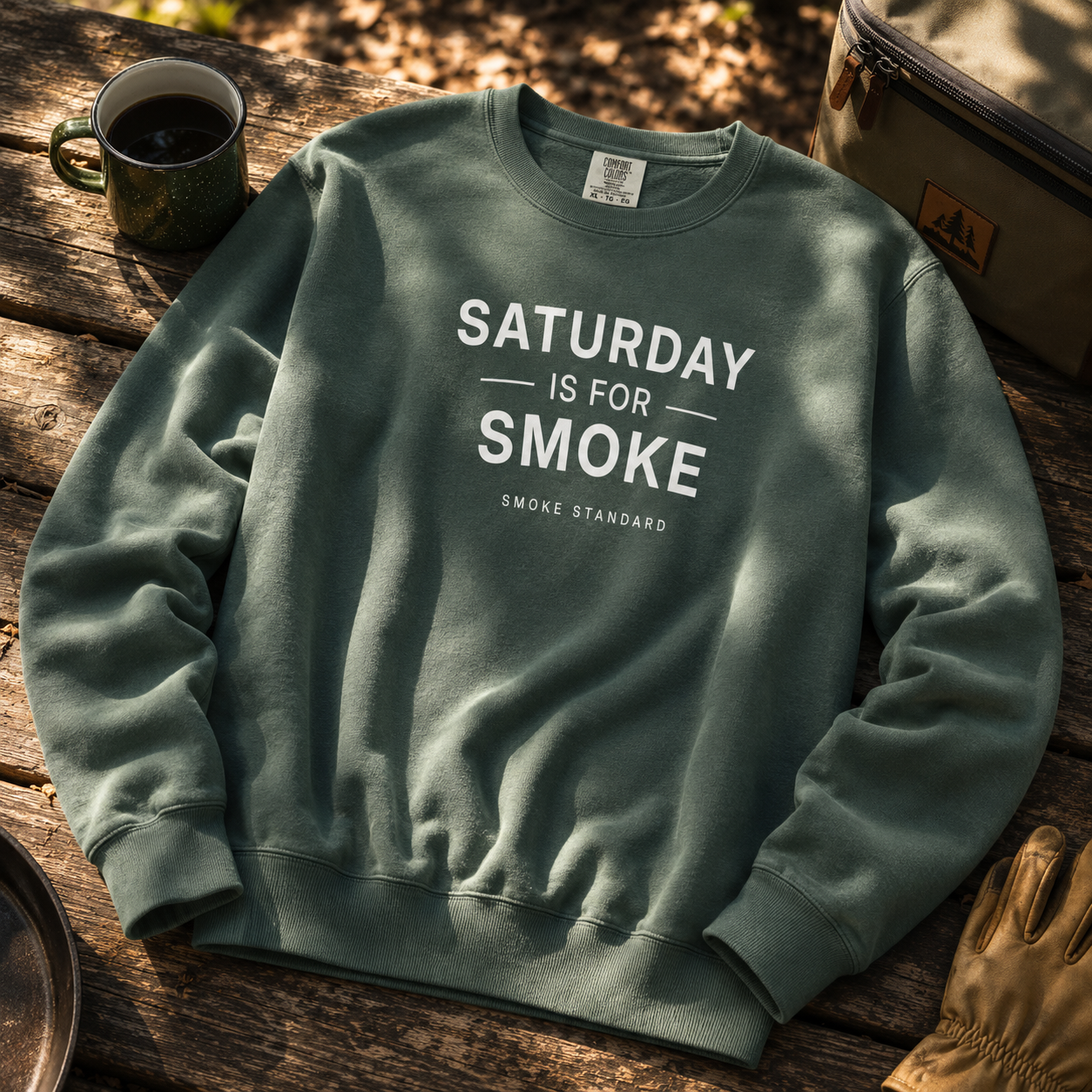Saturday Is For Smoke Crewneck Sweatshirt