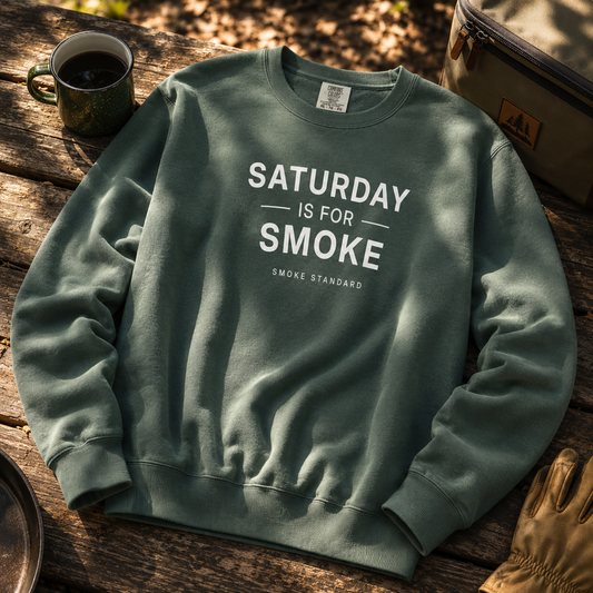 Saturday Is For Smoke Crewneck Sweatshirt