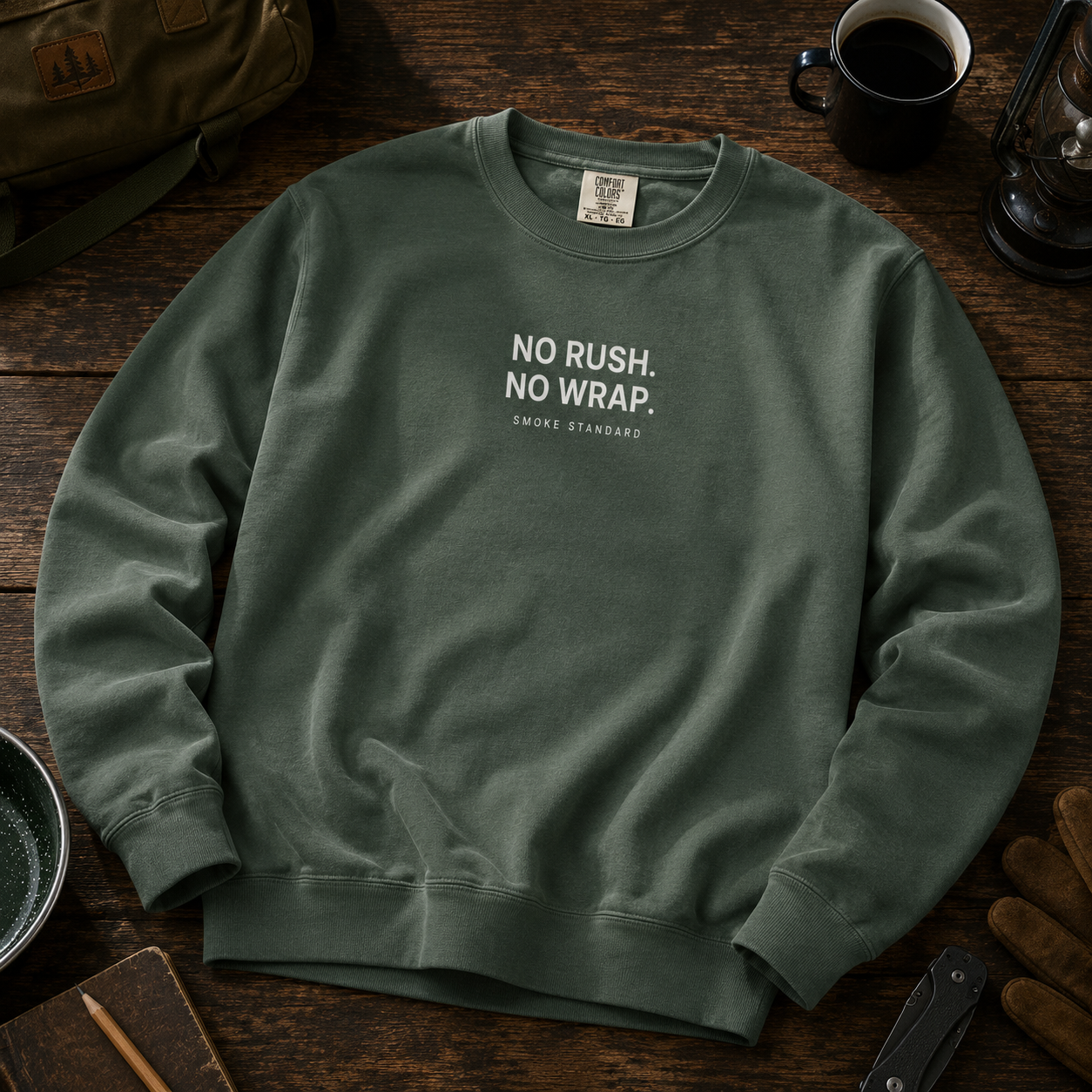 No Rush. No Wrap. Crewneck Sweatshirt