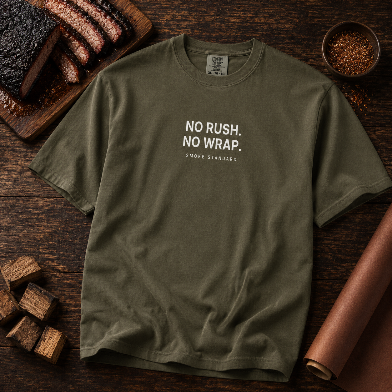No Rush. No Wrap. Heavyweight Tee