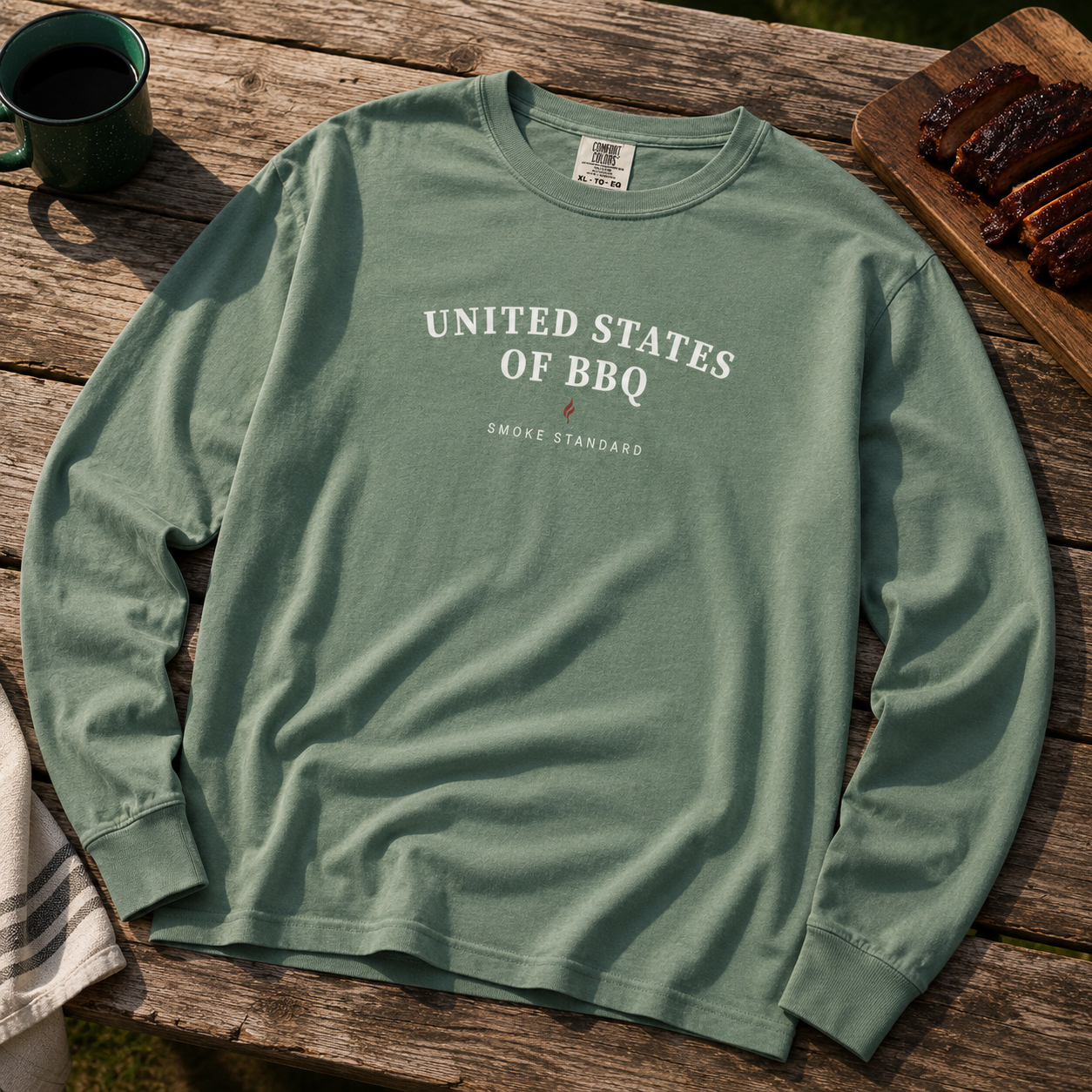 United States of BBQ Long Sleeve Tee