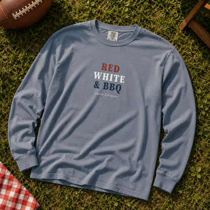 Red, White & BBQ Long Sleeve Tee