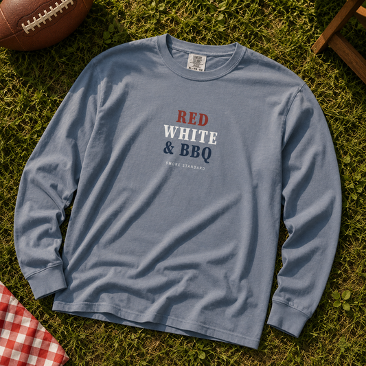 Red, White & BBQ Long Sleeve Tee