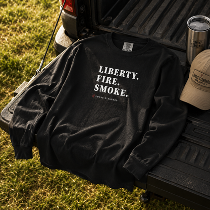 Liberty. Fire. Smoke. Long Sleeve Tee