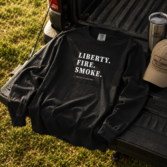Liberty. Fire. Smoke. Long Sleeve Tee