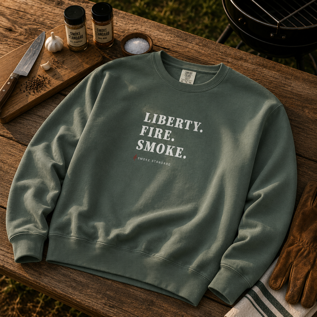 Liberty. Fire. Smoke. Crewneck Sweatshirt