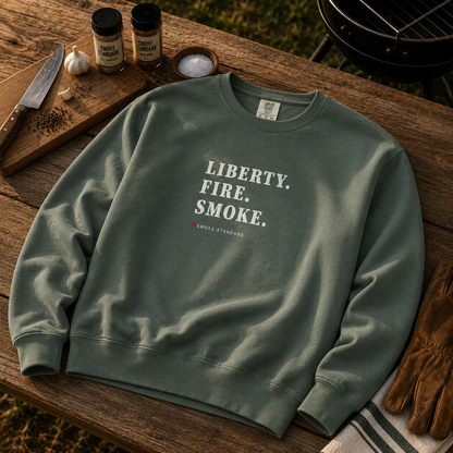 Liberty. Fire. Smoke. Crewneck Sweatshirt